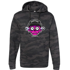 PINK SXETCHED HOODIE